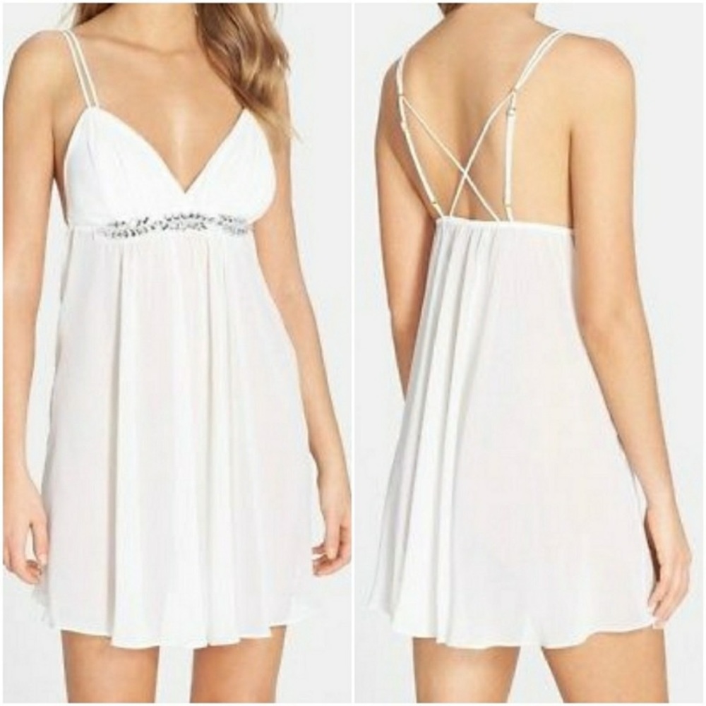 Flora Nikrooz Jeweled Slip Nightie
